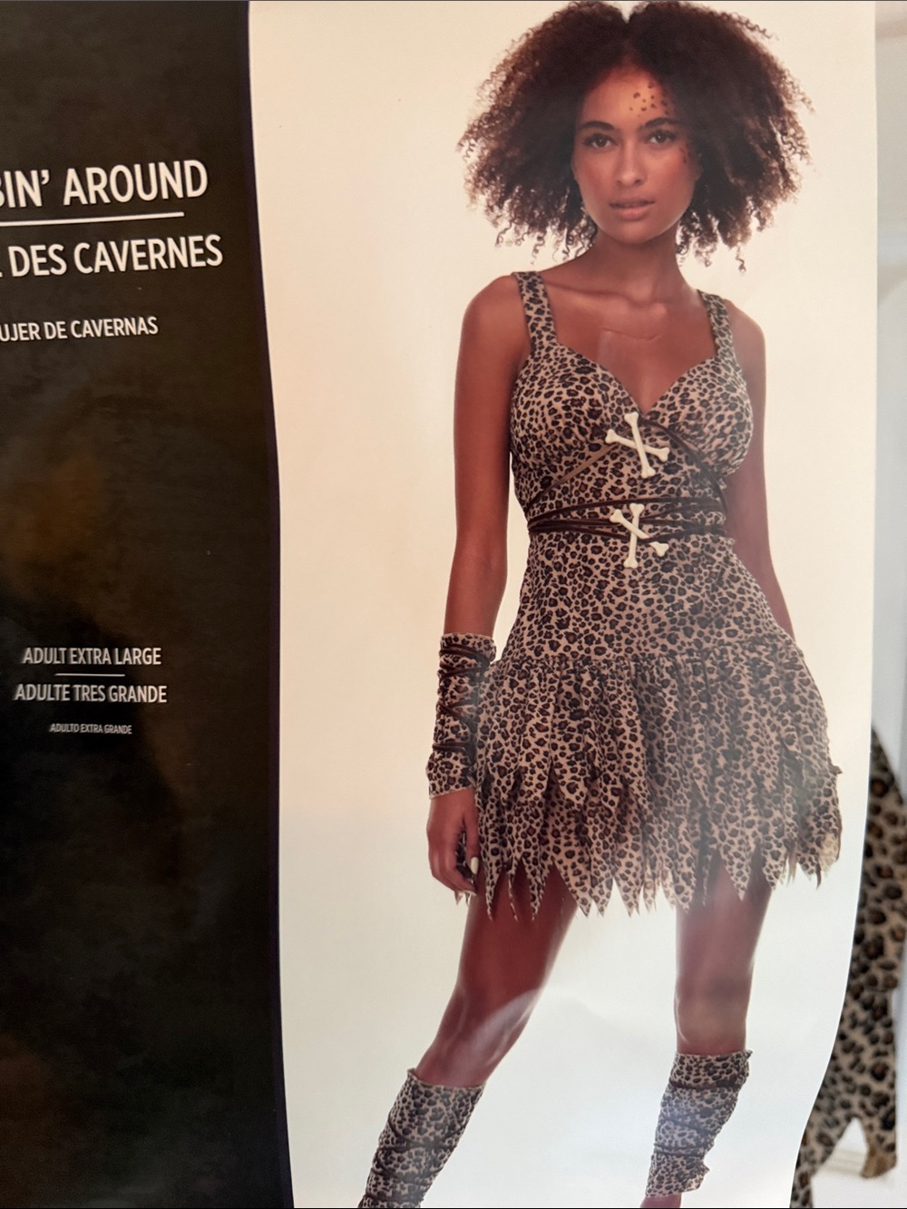 NWT Leopard Print Women's Dress with Jagged Hem - Animal Print XL Jane